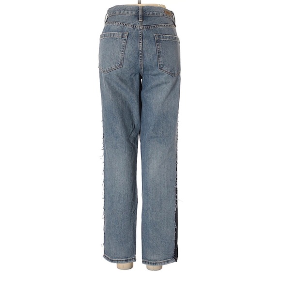 Blank NYC Girlfriend Cropped Jean Two Tone Frayed 29 - Picture 3 of 6
